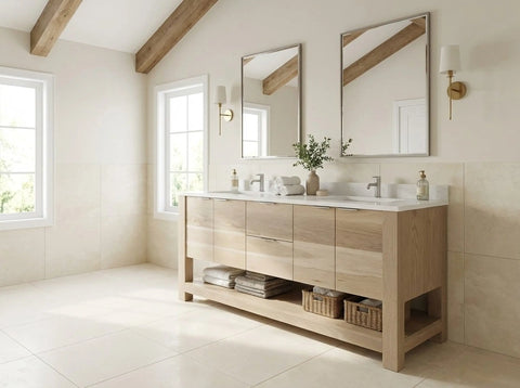 Model #1035 - Double Sink Bathroom Vanity Limitless Woodworking  item