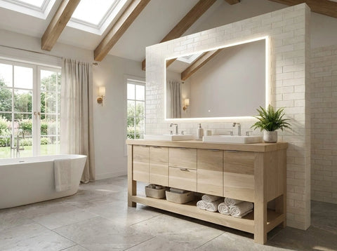 Model #1035 - Double Sink Bathroom Vanity Limitless Woodworking  item