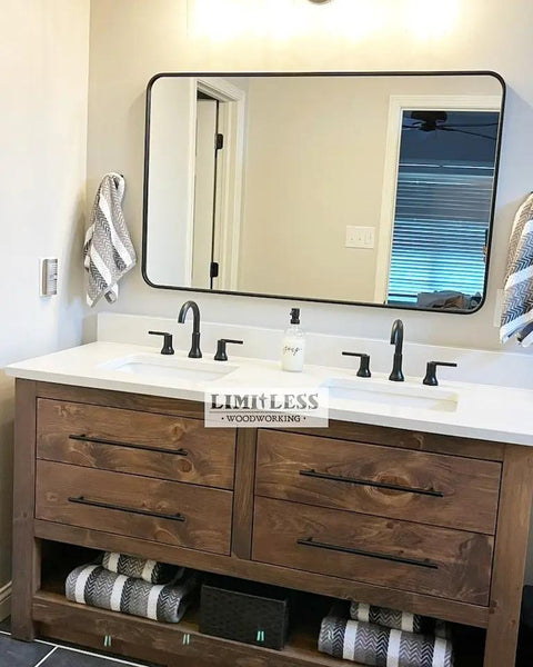 Model #1036 - Double Sink Bathroom Vanity Limitless Woodworking  item