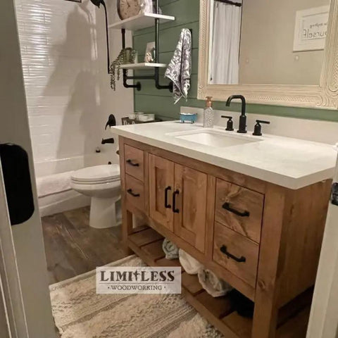 Model #1039 - Single Sink Vanity Limitless Woodworking  item