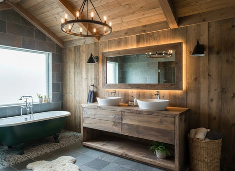 Model #1042 - Double Sink Bathroom Vanity Limitless Woodworking  item