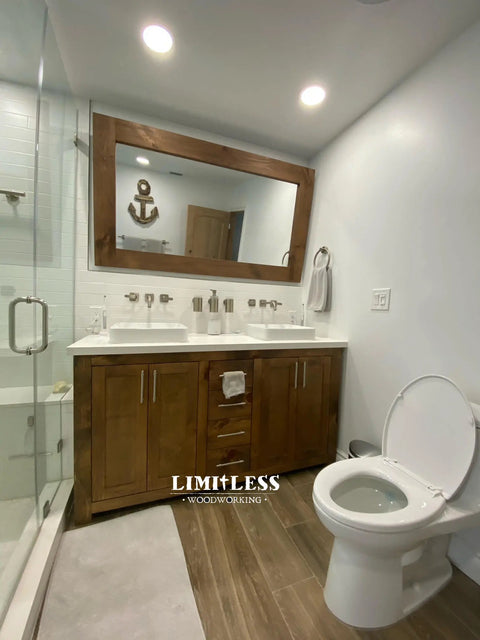 Model #1061 - Double Sink Vanity Limitless Woodworking  item