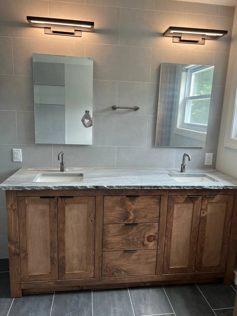 Model #1061 - Double Sink Vanity Limitless Woodworking  item