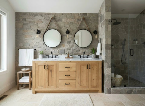 Model #1061 - Double Sink Vanity Limitless Woodworking  item