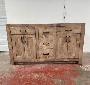 Model #1064 - Double Sink Vanity Limitless Woodworking  item