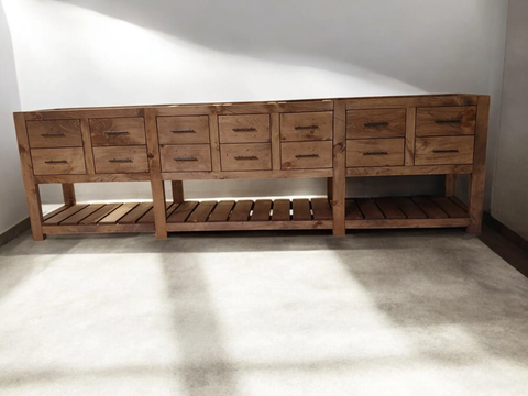 Model #1123 - Double Sink Bathroom Vanity Limitless Woodworking  item