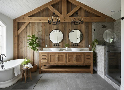 Model #1126 - Double Sink Bathroom Vanity Limitless Woodworking  item