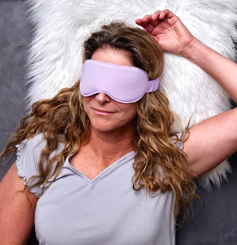 Moisture-Wicking Sleep Mask With Travel Pouch – Goodnighties | Made in USA Goodnighties  item