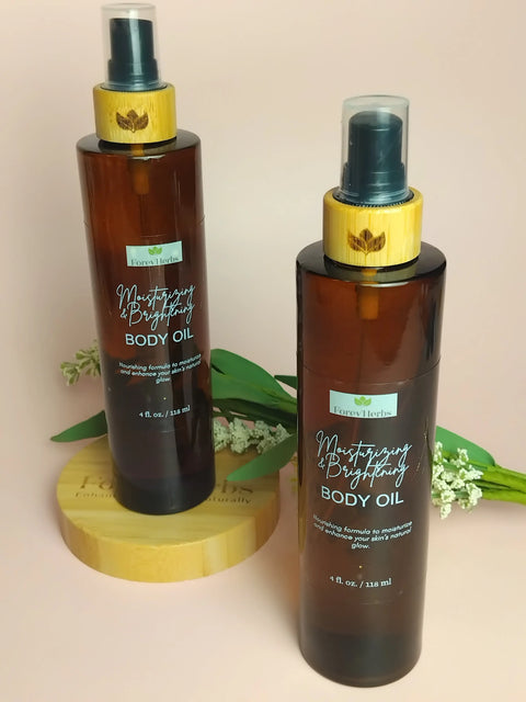 Moisturizing Brightening Body Oil 4oz – Organic Blend | Handcrafted in USA Forev'Herbs  Body Oil