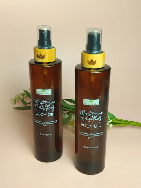 Moisturizing Brightening Body Oil 4oz – Organic Blend | Handcrafted in USA Forev'Herbs  Body Oil