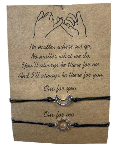 Moon and Sun Friendship Bracelets Michelle Marie Boutique  Bracelet
