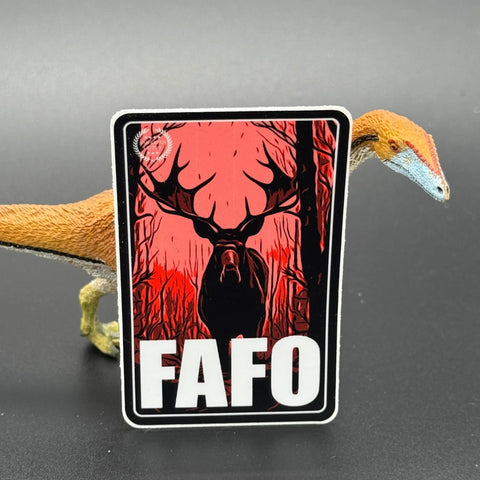 Moose FAFO Sticker – Bold American-Made Vinyl Decal | Made in USA American Lictor  Vinyl Stickers