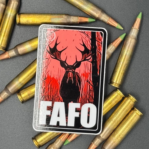 Moose FAFO Sticker – Bold American-Made Vinyl Decal | Made in USA American Lictor  Vinyl Stickers