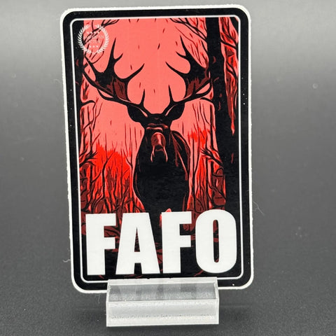 Moose FAFO Sticker – Bold American-Made Vinyl Decal | Made in USA American Lictor  Vinyl Stickers