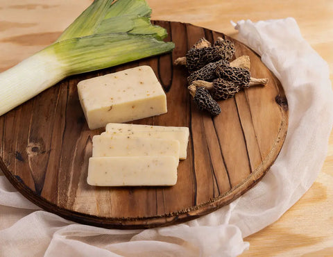 Morel and Leek Infused Monterey Jack Cheese – 6 to 8oz Artisan Cheese Block | Made in USA Keystone Cheese  Cheese