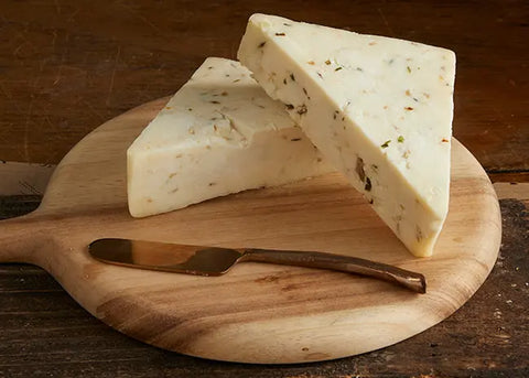 Morel and Leek Infused Monterey Jack Cheese – 6 to 8oz Artisan Cheese Block | Made in USA Keystone Cheese  Cheese