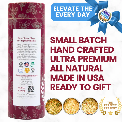 Morning Table Seasonings Gift Set of 3 – Handcrafted Breakfast Spice Blends | Made in USA Artisan Pack Gustus Vitae  Collections & Gift Sets