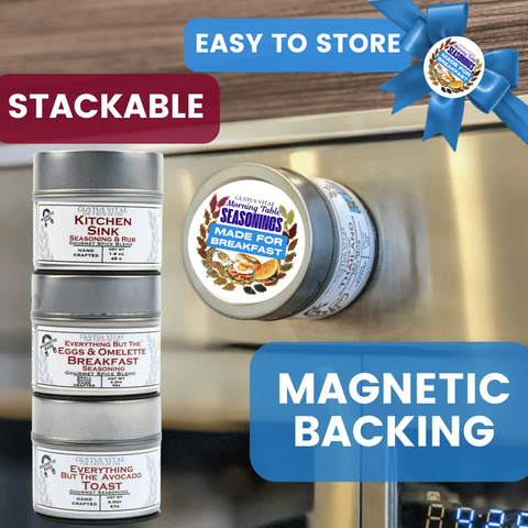 Morning Table Seasonings Gift Set of 3 – Handcrafted Breakfast Spice Blends | Made in USA Artisan Pack Gustus Vitae  Collections & Gift Sets