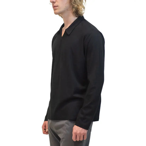 Mt Mitchell Organic Cotton Collared Shirt – Lightweight Jersey Long Sleeve | Made in USA Spiritex | Sustainable Apparel  Men's Tees & Tanks