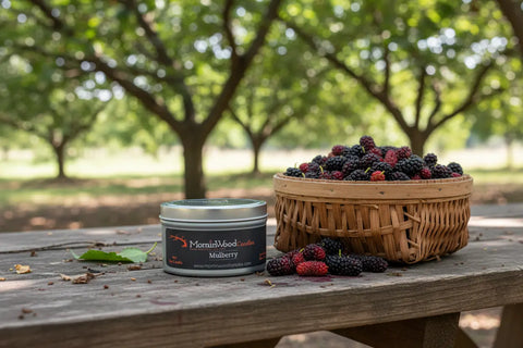 Mulberry - Soy Tin Collection MorninWood Candles  Candles