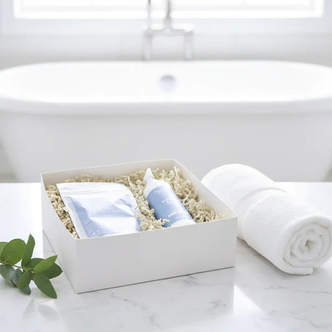 Muscle Ease Magnesium Bath Soak And Lotion Gift Set – 8oz & 10oz – Therapeutic Relief Duo | Made In USA Taylor Made Organics  gift set