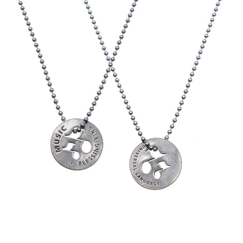 Music Blessing Ring Charm – Recycled Lead-Free Pewter Token | Made in USA Small Inspirational Gift Whitney Howard Designs  Blessing Ring
