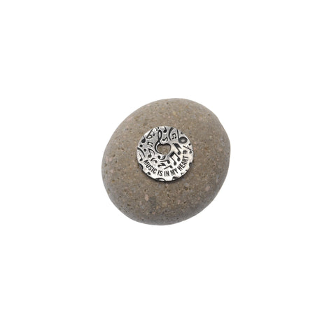 Music Is in My Heart Meditation Stone – Handcrafted River Rock Keepsake for Music Lovers | Made in USA Whitney Howard Designs  Meditation Stones