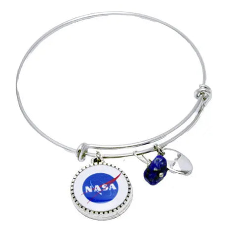 NASA Logo Bangle Bracelet | Stainless Steel, Tarnish-Free | Space Fan Gift Michelle Marie Boutique  Bracelet