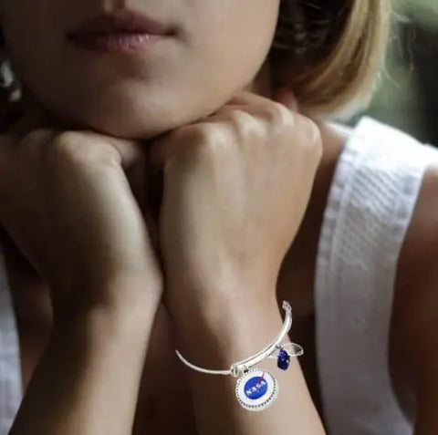 NASA Logo Bangle Bracelet | Stainless Steel, Tarnish-Free | Space Fan Gift Michelle Marie Boutique  Bracelet