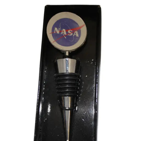 NASA Logo Mixed Metal Wine Bottle Stopper – Airtight Seal | Made in USA Gift Box Included Michelle Marie Boutique  Wine Stopper