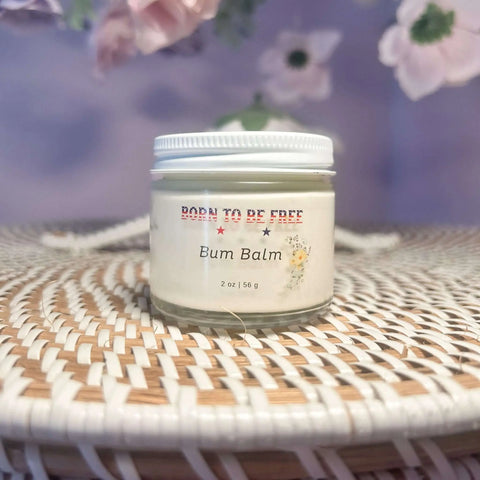 Natural Baby Diaper Rash Ointment with Grass-Fed Tallow and Zinc Oxide – 2 oz Balm | Made in USA Born to be Free  Diaper Rash Creams