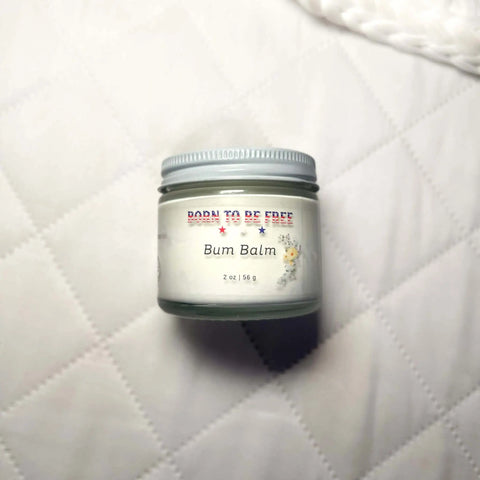 Natural Baby Diaper Rash Ointment with Grass-Fed Tallow and Zinc Oxide – 2 oz Balm | Made in USA Born to be Free  Diaper Rash Creams