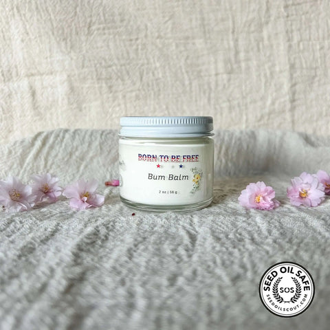 Natural Baby Diaper Rash Ointment with Grass-Fed Tallow and Zinc Oxide – 2 oz Balm | Made in USA Born to be Free  Diaper Rash Creams
