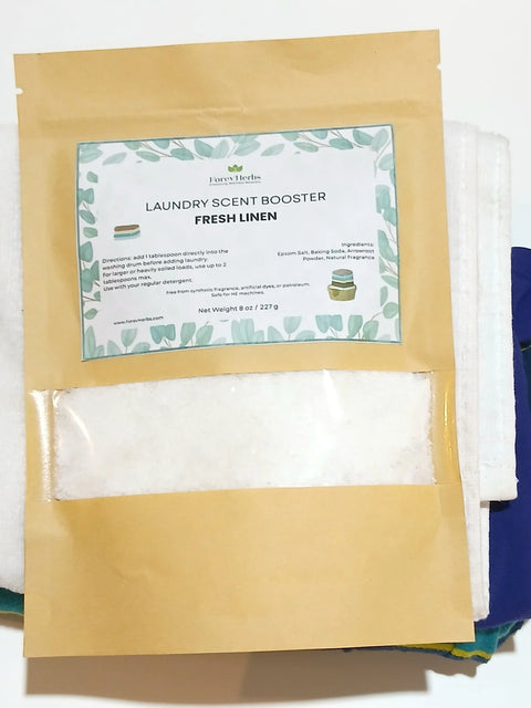 Natural Laundry Scent Booster 8 oz – Eco-Friendly Fragrance Enhancer for Sensitive Skin | Made in USA Forev'Herbs  Home Solutions