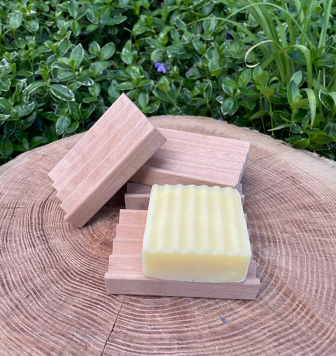 Natural Red Alder Wood Soap Dish Rowe Naturals  Soap Dish