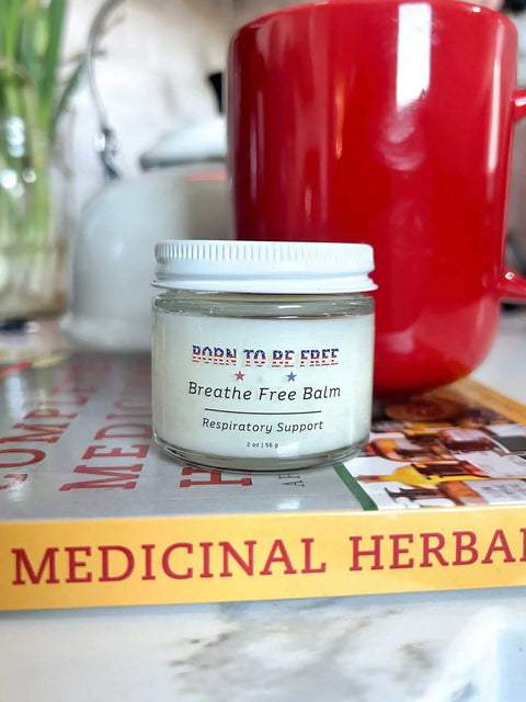 Natural Respiratory Relief Balm 2oz – Soothing Congestion Support With Essential Oils | Made in USA Born to be Free  Respiratory Relief