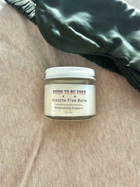 Natural Respiratory Relief Balm 2oz – Soothing Congestion Support With Essential Oils | Made in USA Born to be Free  Respiratory Relief