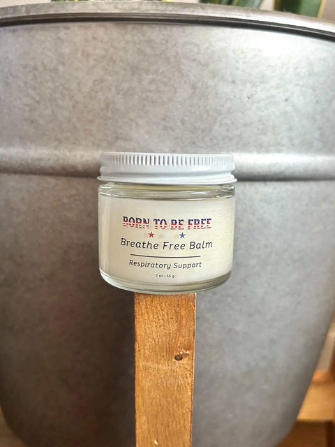 Natural Respiratory Relief Balm 2oz – Soothing Congestion Support With Essential Oils | Made in USA Born to be Free  Respiratory Relief