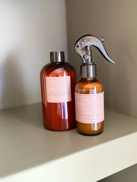Natural Room & Linen Spray – Odor Neutralizer & Air Refresher | USA Made by Shanti + Tula Shanti + Tula  Home Decor