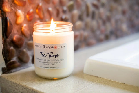 Natural Soy Wax Candle – Hand-Poured & Clean Burning | USA Made by American Blossom Linens American Blossom Linens  Candle