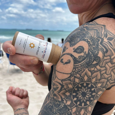 Natural Sun Armor Stick 2.5 oz – Mineral Sunscreen with Zinc Oxide & Grass-Fed Tallow | Made in USA Born to be Free  sunscreen