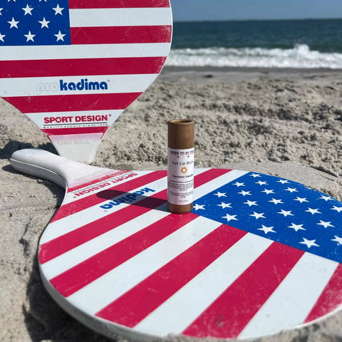 Natural Sun Lip Balm 0.3 oz – Coconut Vanilla Moisturizing SPF 30 Protection | Made in USA Born to be Free  Lip Balm