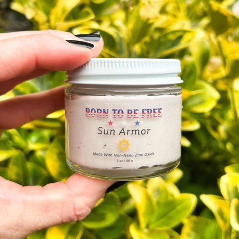 Natural Tallow-Based Sun Armor Lotion 4oz – Clean SPF 30 Sunscreen for Sensitive Skin | Made in USA Born to be Free  sunscreen