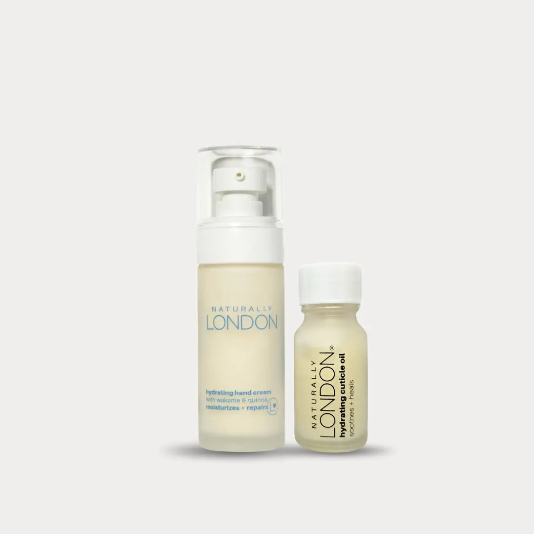 Naturally London Hydrating Hand Cream And Cuticle Oil Duo – Moisturizing Hand Care Set | Made In USA Naturally London 