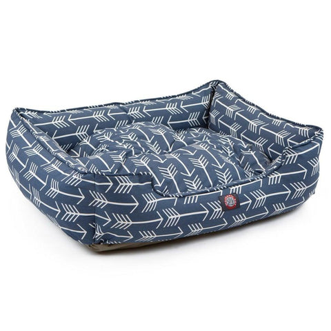 Arrow Patterned Dog Lounge Bed – Cozy Pet Cushion | Handmade in USA Majestic Pet 
