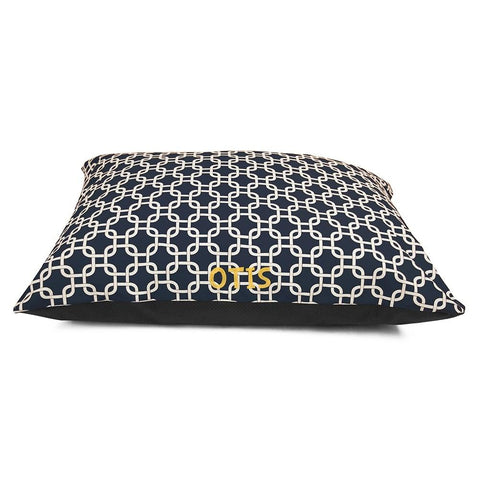 Personalized Links Dog Bed – Durable Poly-Cotton Cushion | Made in USA Majestic Pet 