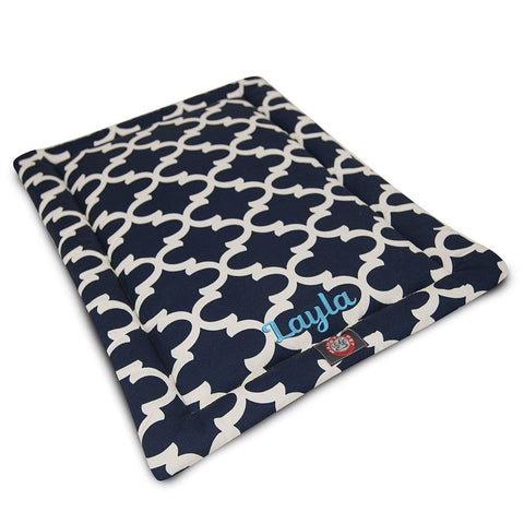 Personalized Trellis Crate Mat – Ultra-Soft Pet Bed Cushion | Made in USA Majestic Pet 