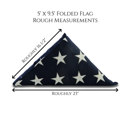 Navy Veteran USN Oak Burial Flag Display Case – 5x9.5 Foot Flag USN Tribute | Made in USA Legacies of America Woodworking Company  Flag Display Case