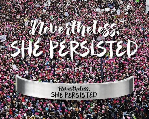 Nevertheless She Persisted Inspirational Cuff Bracelet – Handcrafted Pewter Quote Jewelry | Made in USA Whitney Howard Designs  Cuff Bracelets