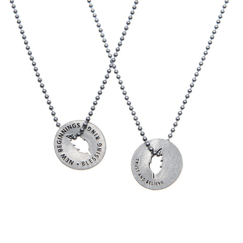 New Beginnings Blessing Ring Charm – Handcrafted Lead-Free Pewter Token | Made in USA Inspirational Gift Whitney Howard Designs  Blessing Ring